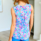 Lizzy Tank Top in Blue Spring Floral