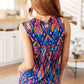 Lizzy Tank Top in Royal and Purple Deco