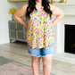 Lizzy Tank Top in Yellow Spring Floral