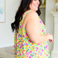 Lizzy Tank Top in Yellow Spring Floral
