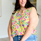 Lizzy Tank Top in Yellow Spring Floral