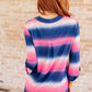 Lizzy Top in Blue and Pink Haze