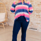 Lizzy Top in Blue and Pink Haze