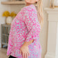 Lizzy Top in Blue and Pink Paisley