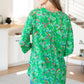 Lizzy Top in Emerald and Magenta Paisley