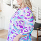 Lizzy Top in Lavender and Purple Brush Strokes