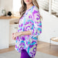 Lizzy Top in Lavender and Purple Brush Strokes