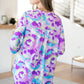 Lizzy Top in Lavender and Purple Brush Strokes
