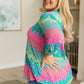 Lizzy Top in Lavender and Team Leopard Stripe