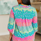 Lizzy Top in Lavender and Team Leopard Stripe