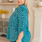 Lizzy Top in Mint Leopard