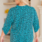Lizzy Top in Mint Leopard
