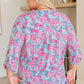 Lizzy Top in Mint and Pink Floral