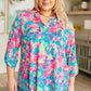 Lizzy Top in Pink and Teal Tie Dye