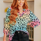 Lizzy Top in Rainbow Leopard