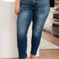 Judy Blue Midrise Cuffed Boyfriend Jeans