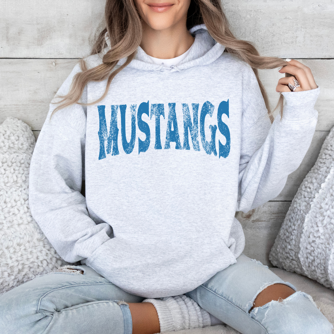 Grunge School Spirit Mascot Sweatshirt