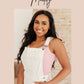 Dreamer Top in Black and Periwinkle Paisley