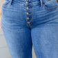 Judy Blue Mid Rise Vintage Button Fly Bootcut Jeans