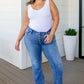 Judy Blue Mid Rise Vintage Button Fly Bootcut Jeans