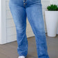 Judy Blue Mid Rise Vintage Button Fly Bootcut Jeans