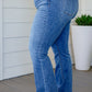 Judy Blue Mid Rise Vintage Button Fly Bootcut Jeans