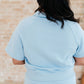 Meet Me by the Pier Collared Top in Sky Blue