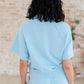 Meet Me by the Pier Collared Top in Sky Blue