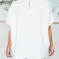 Mild Moments Pleat Detail Top