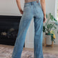 Judy Blue Mid Rise Wide Leg Jeans