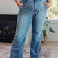 Judy Blue Mid Rise Wide Leg Jeans