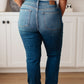 Judy Blue High Rise Distressed Straight Jeans
