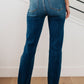 Judy Blue High Rise Distressed Straight Jeans