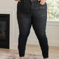 Judy Blue High Rise Tummy Control Skinny Jeans in Washed Black