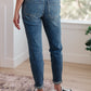 Payton Pull On Denim Joggers in Medium Wash