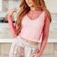Pearl Diver Layering Top in Pink