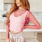 Pearl Diver Layering Top in Pink