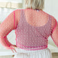 Pearl Diver Layering Top in Pink