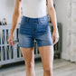 Judy Blue Pull On Elastic Waistband Denim Shorts