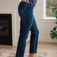 Judy Blue High Rise Release Hem Slim Jeans