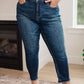 Judy Blue High Rise Release Hem Slim Jeans