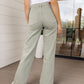 Judy Blue High Rise Front Seam Straight Jeans in Sage