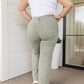 Judy Blue High Rise Front Seam Straight Jeans in Sage