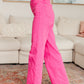 Judy Blue High Rise Garment Dyed 90's Straight Jeans - Pink