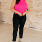 Previous Engagement Halter Neck Sweater Tank in Pink