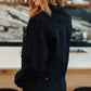 Reese Rhinestone Denim Jacket in Black