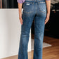 Judy Blue Take Me Back 90's Straight Jeans in Dark Wash