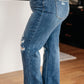 Judy Blue Take Me Back 90's Straight Jeans in Dark Wash