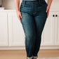 Rowena High Rise Pull On Double Cuff Slim Jeans