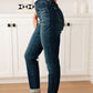 Rowena High Rise Pull On Double Cuff Slim Jeans